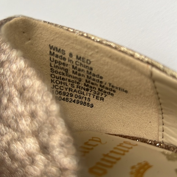 Juicy Couture Gold Glitter Pumps Size 8 Shoe - Picture 3 of 10